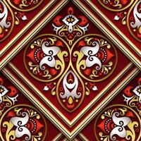 Vector abstract decorative ethnic ornamental seamless pattern