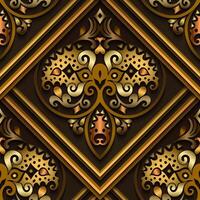 Vector abstract decorative ethnic ornamental seamless pattern