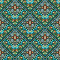 Vector abstract patch pattern. Mosaic tile background