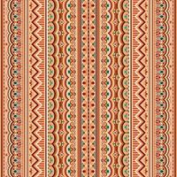 Abstract ethnic stripe seamless pattern, ornamental vector vintage background