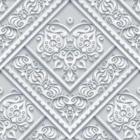Vector abstract decorative ethnic ornamental seamless pattern