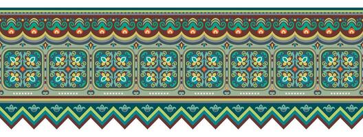 Abstract ethnic pattern, ornamental background vector