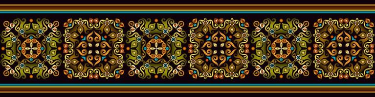 Vector abstract decorative ethnic ornamental illustration. Colorful stripe background