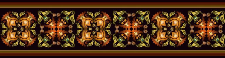 Vector abstract decorative ethnic ornamental illustration. Colorful stripe background