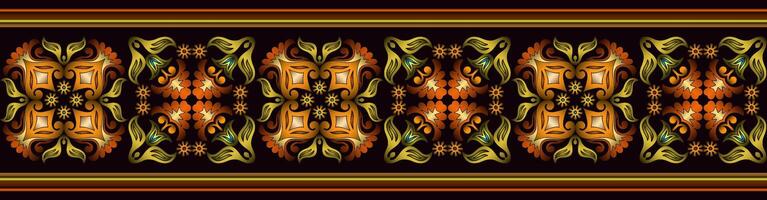 Vector abstract decorative ethnic ornamental illustration. Colorful stripe background