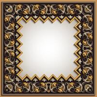 Vector abstract ornamental nature vintage frame