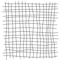 Line pattern. Simple grid with stripes. Square doodle background. Outline cross pattern. vector