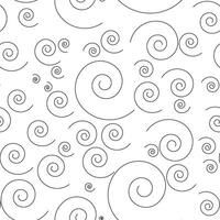 Seamless pattern with spiral curls ornament. Vintage design element in monochromatic style. Abstract for textile. vector