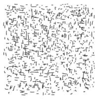 Black dots, strokes in a chaotic pattern drawn by hand with scribbles. Vector drawing.