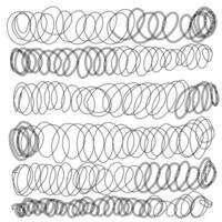 Spiral swirl strokes. doodle style. Monochrome pattern of subtle swirls. vector