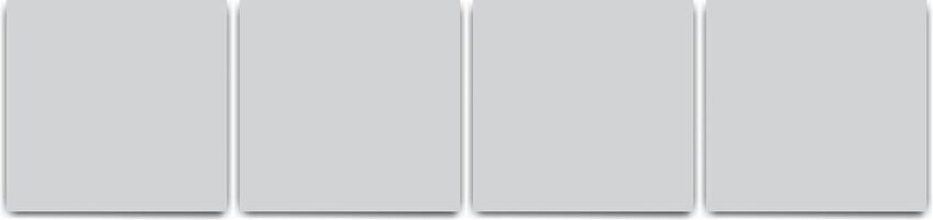 Blank grey paper sheet with shadow on white backgroun. Sqare pages set with shadows. 3d realistic vector mockup.