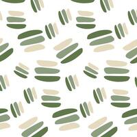 Seamless pattern with green and beige spots. vector