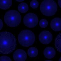 Monotone shade of blue minimal geometric circle from line and dots samless pattern Design for fashion , fabric, web. vector