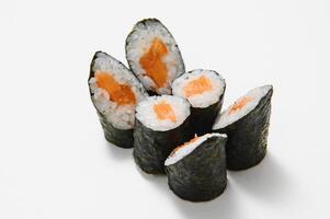 Sushi Roll on a white background photo