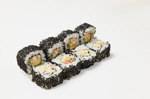 Sushi Roll on a white background photo