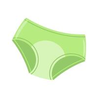 Reusable menstrual period panties. Women's intimate hygiene item. Simple vector flat illustration.