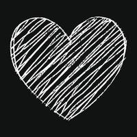 Hand drawn beautiful vector heart