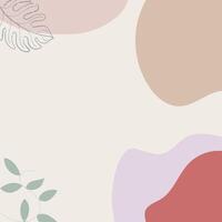 abstract background with pastel color shapes vector