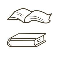 Hand drawn flat vector design stack of books illustration