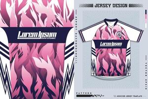 Sports jersey and t-shirt template sports jersey design vector. Sports design for football, racing, gaming jersey. Vector. Pro Vector