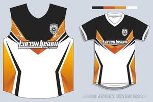 Sports jersey and t-shirt template sports jersey design vector. Sports design for football, racing, gaming jersey. Vector. Pro Vector