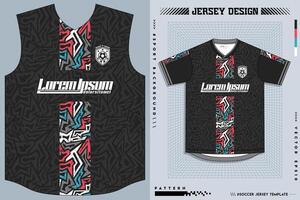 Deportes jersey y camiseta modelo Deportes jersey diseño vector. Deportes diseño para fútbol, carreras, juego de azar jersey. vector. Pro vector
