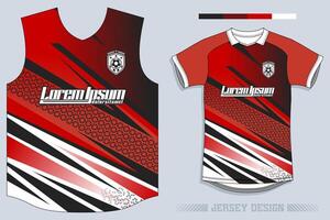 Sports jersey and t-shirt template sports jersey design vector. Sports design for football, racing, gaming jersey. Vector. Pro Vector