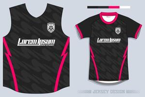 Sports jersey and t-shirt template sports jersey design vector. Sports design for football, racing, gaming jersey. Vector. Pro Vector