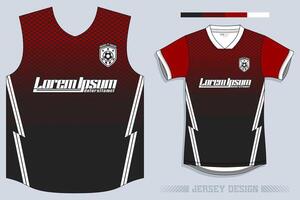 Sports jersey and t-shirt template sports jersey design vector. Sports design for football, racing, gaming jersey. Vector. Pro Vector