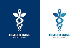 AI generated Medical logo, health care service, heart logo Template vector icon.