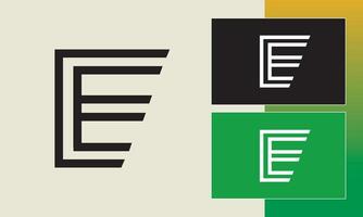 E initial letter logo icon symbol vector graphic design modern minimalist temple