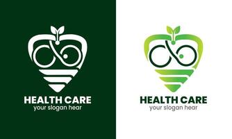 AI generated Medical logo, health care service, heart logo Template vector icon.