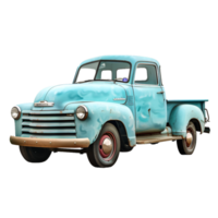 AI generated Generative AI  Rusty Old Truck  on transparent background png