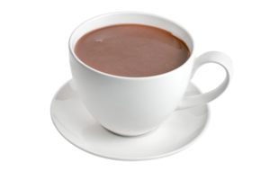 hot chocolate with coffee cup  isolated png