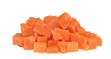 Chopped carrot isolated png