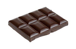 barre de chocolat noir isolée png