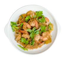 Baked Shrimp with vermicelli isolated png