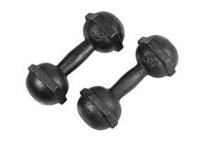 black dumbbells isolated png