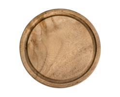 plato de madera aislado png