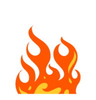 fuego clipart ilustración, rojo caliente transparente antecedentes png