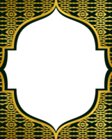 elegant gyllene islamic ram transparent bakgrund png