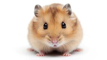 AI generated Hamster isolated on white background. photo