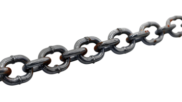 AI generated Chain PNG . stainless steel chain isolated. Metal chain PNG. Iron chain. Chrome chain PNG. Chain top view png. chain flat lay png