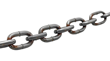 AI generated Chain PNG . stainless steel chain isolated. Metal chain PNG. Iron chain. Chrome chain PNG. Chain top view png. chain flat lay png