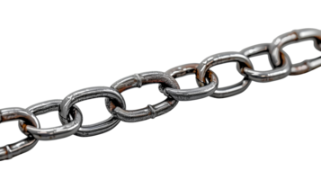 AI generated Chain PNG . stainless steel chain isolated. Metal chain PNG. Iron chain. Chrome chain PNG. Chain top view png. chain flat lay png