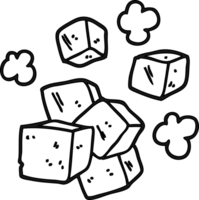 cartoon ice cubes icon png