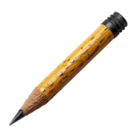 AI generated Pencil PNG. Writing pencil isolated. Pen top view pNG. Pencil flat lay PNG. Office supplies png