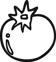 icône de tomate de dessin animé png