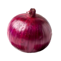 ai généré rouge oignon png. oignon tranches isolé. rouge oignon Haut vue png. oignon légume plat allonger png. biologique légume png