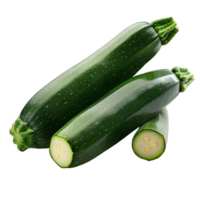 AI generated Zucchini PNG. courgette vegetable isolated. Baby marrow top view PNG. Zucchini flat lay PNG. Organic vegetable png